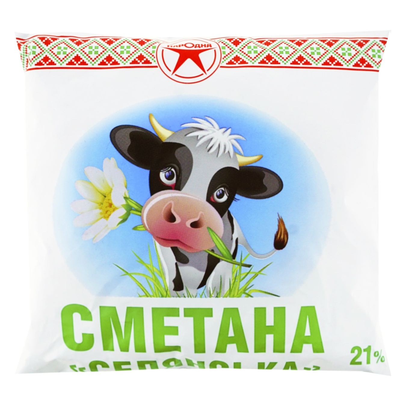 

Сметана Народная ПЭТ 21% 380г