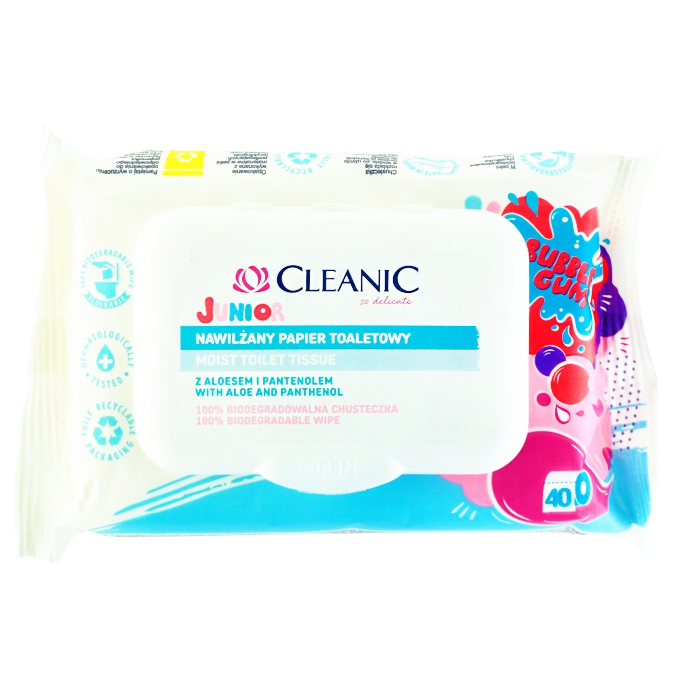 

Бумага влажная Cleanic Junior 40шт