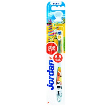 Jordan Step by step Children's Soft Toothbrush 6-9 years - buy, prices for Auchan - photo 1