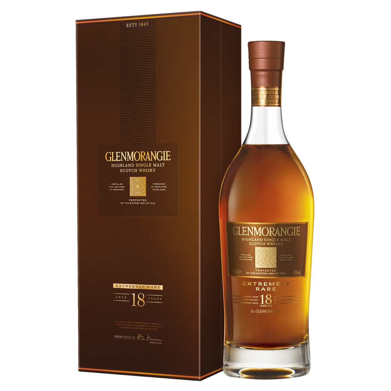 

Виски Glenmorangie 18 лет 43% 0.7л картонная упаковка