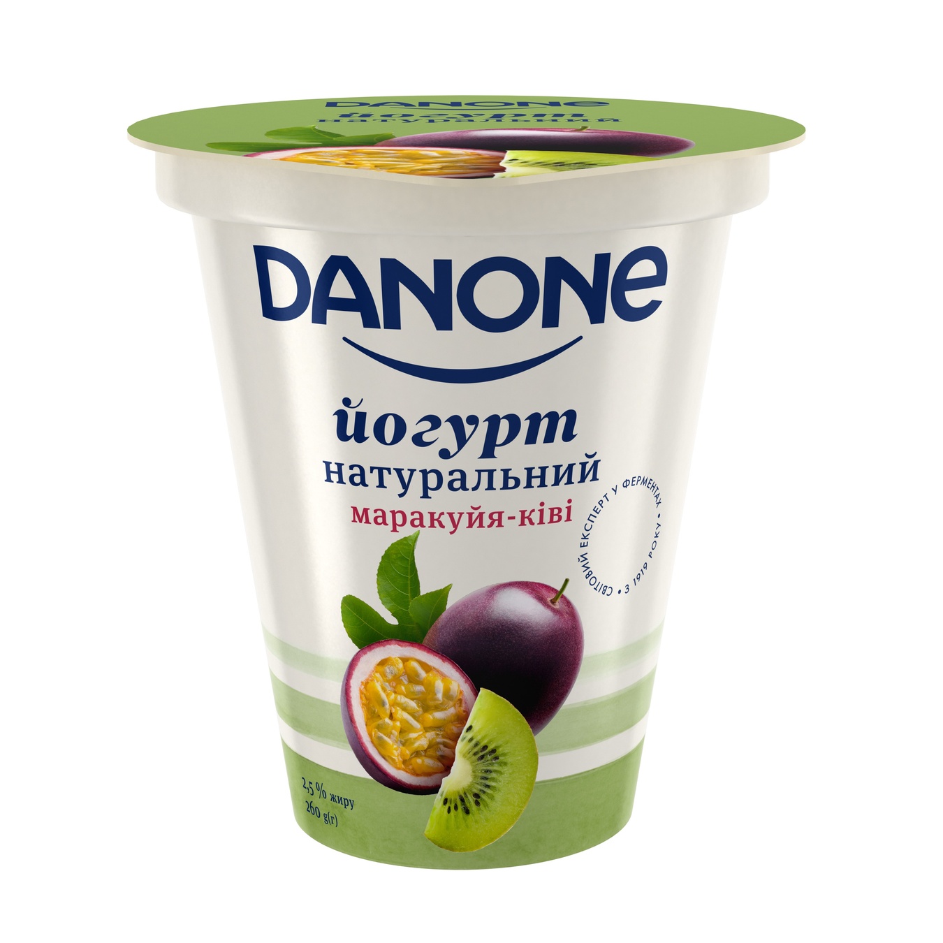 

Йогурт Danone маракуйя-киви 2,5% 260г