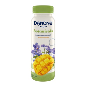 Danone Drinking yogurt mango-violet 1.5% 270g - buy, prices for MegaMarket - photo 1