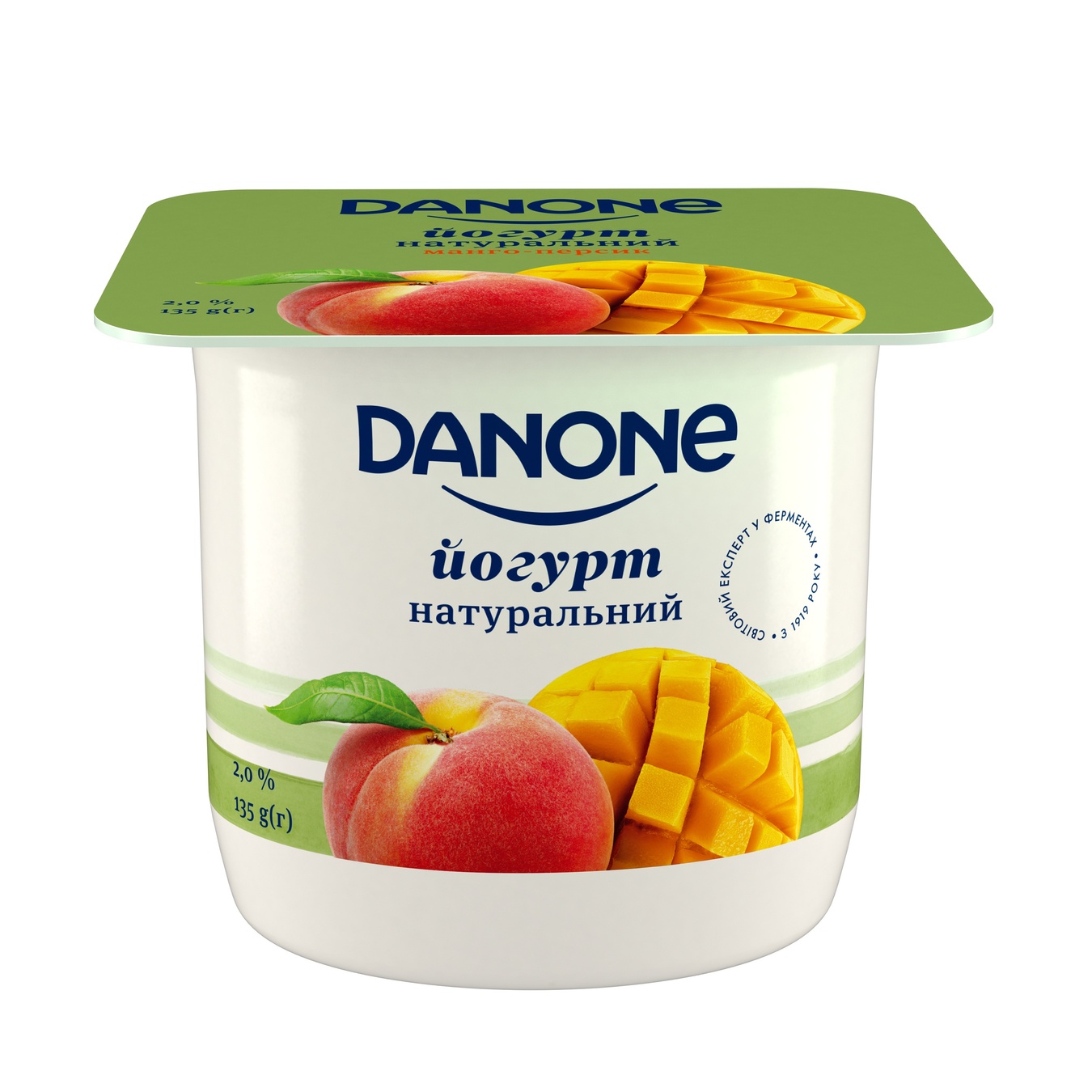 

Йогурт Danone манго-персик 2% 135г