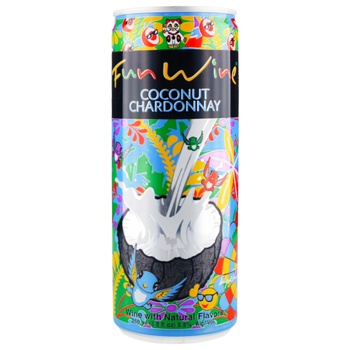 Chardonnay Coconut Based On White Wine Sparkling Drink 5.5% 250ml - buy, prices for - photo 1