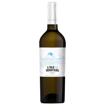 Вино Karas A tale of 2 Mountains White Dry Wine 14% 0.75l - buy, prices for - photo 1