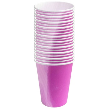 Actuel Glass Cardboard Pink 250ml 20pcs - buy, prices for Auchan - photo 1