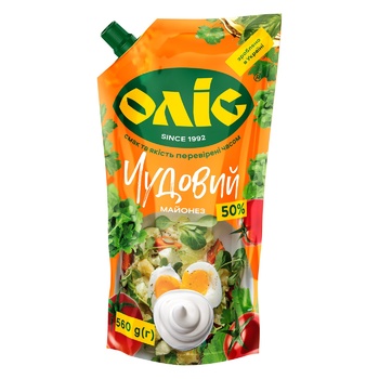 Olis Сhudoviy Mayonnaise 50% 560g - buy, prices for NOVUS - photo 3