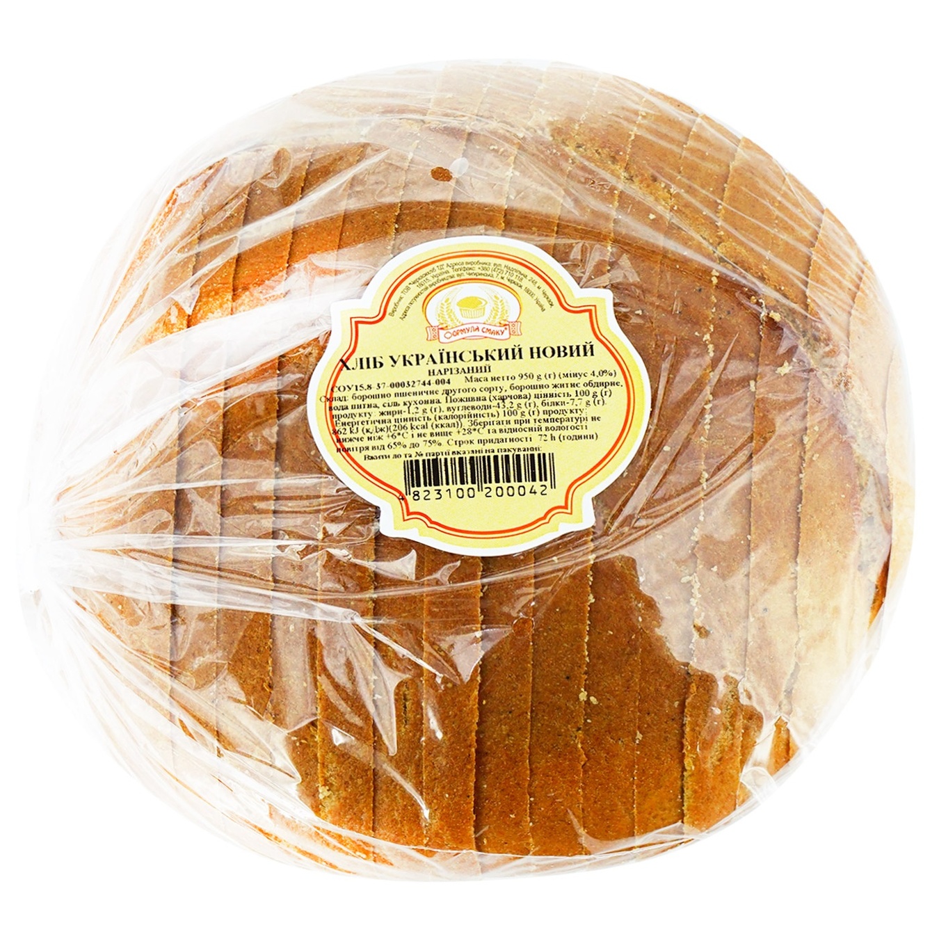 

Хлеб Формула Вкуса Украинский Новый 950г