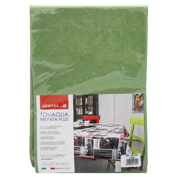 Gemitex Felpata Plus Tablecloth green 120x160cm - buy, prices for MegaMarket - photo 1