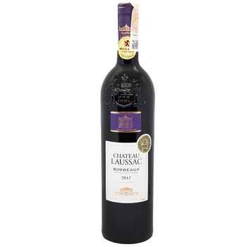 Вино Chateau Laussac красное сухое 13% 0,75л - купить, цены на ULTRAMARKET - фото 1