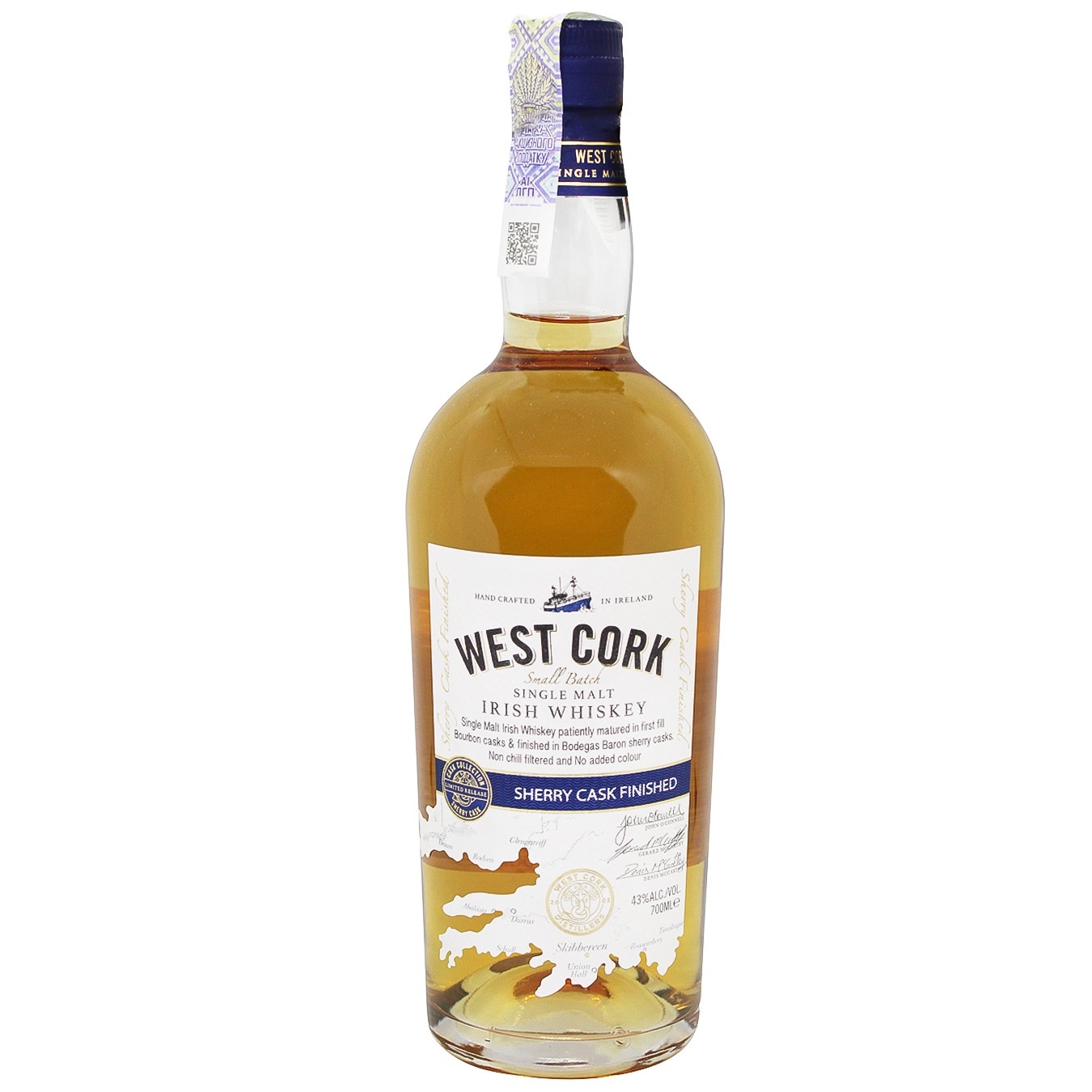 

Виски West Cork Small Batch Sherry Cask Box 43% 0,7л