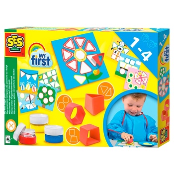 SES Creative My First Shapes Fingerpaint Creativity Set 3colors