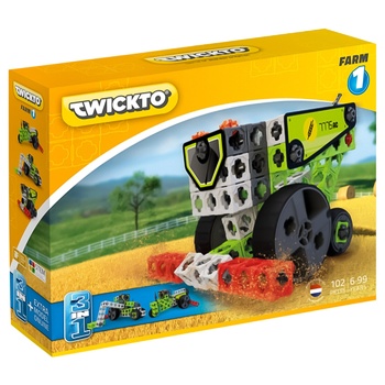 Twickto Farm 1 Combine-Tractor-Loader 3in1 Construction Set 102elements - buy, prices for Vostorg - photo 1