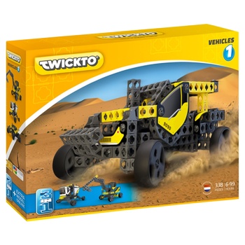 Twickto Vehicles 1 Mars Rover-Buggy-Excavator 3in1 Construction Set 338elements