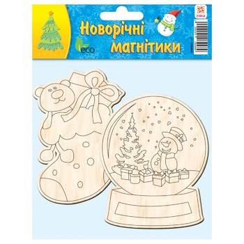 Zirka New Year Magnets Wooden Coloring - buy, prices for - photo 1