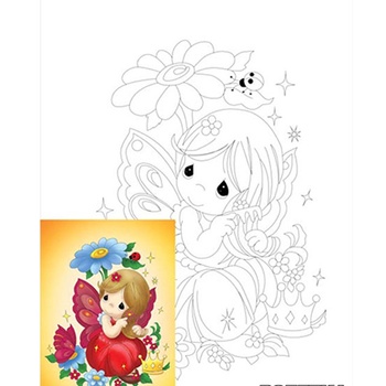 Rosa Start Cartoon #16 Canvas on Cardboard with an Outline 20х30cm - buy, prices for - photo 1