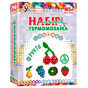 Набір для творчості Умняшка Магніти з термомозаїки Фрукти