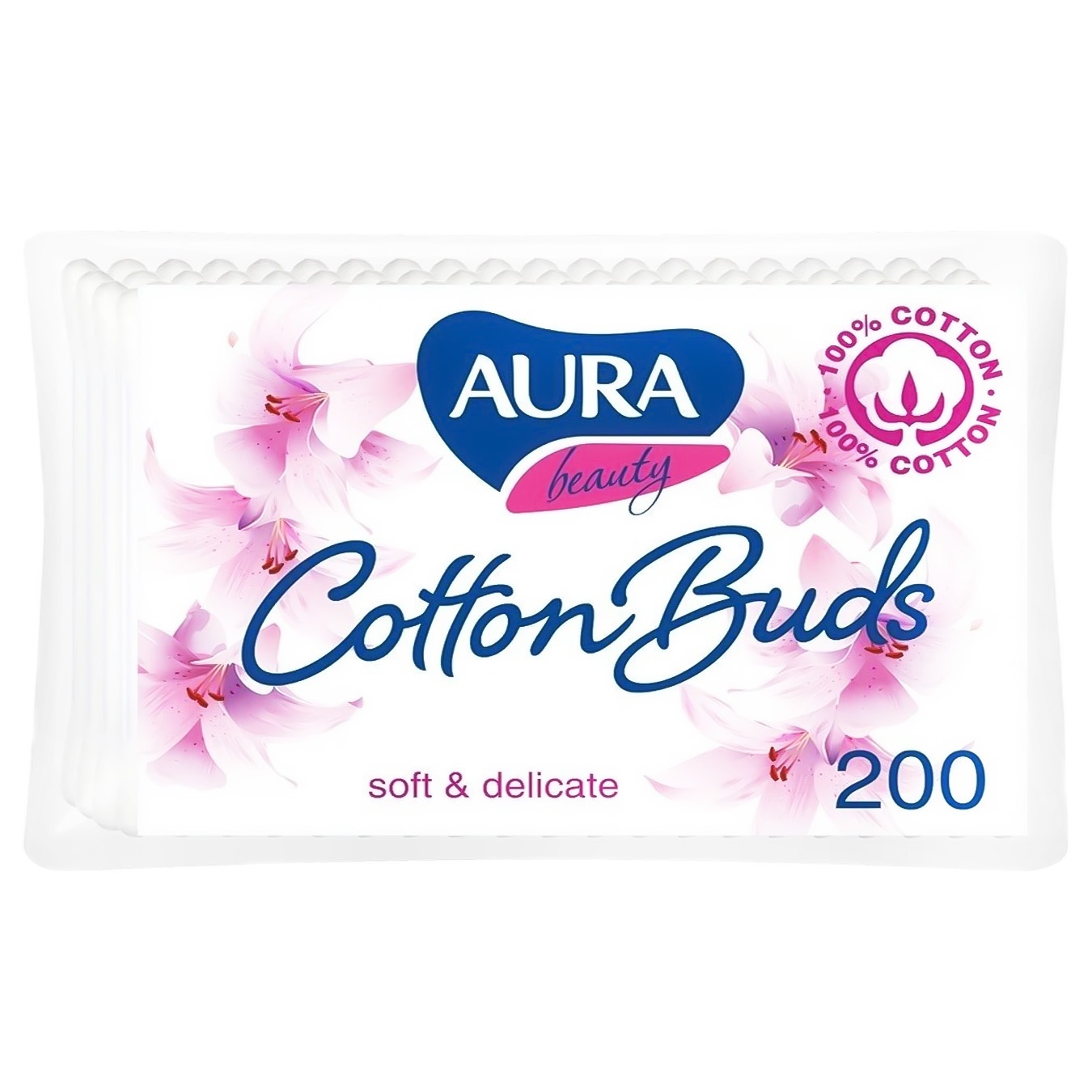 

Палички ватні Aura beauty Cotton Buds 200шт