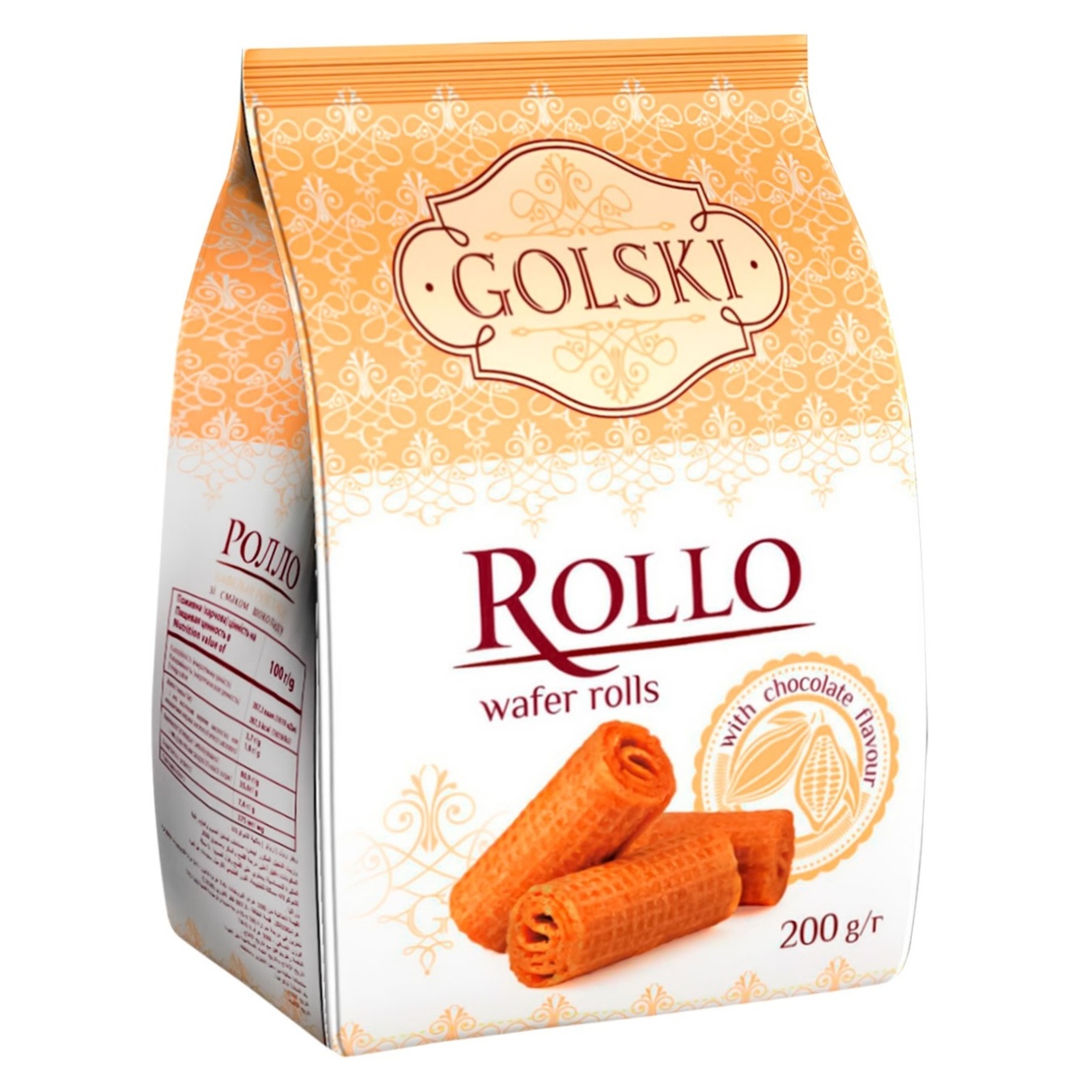 

Печенье Golski Ролло со вкусом шоколада 200г
