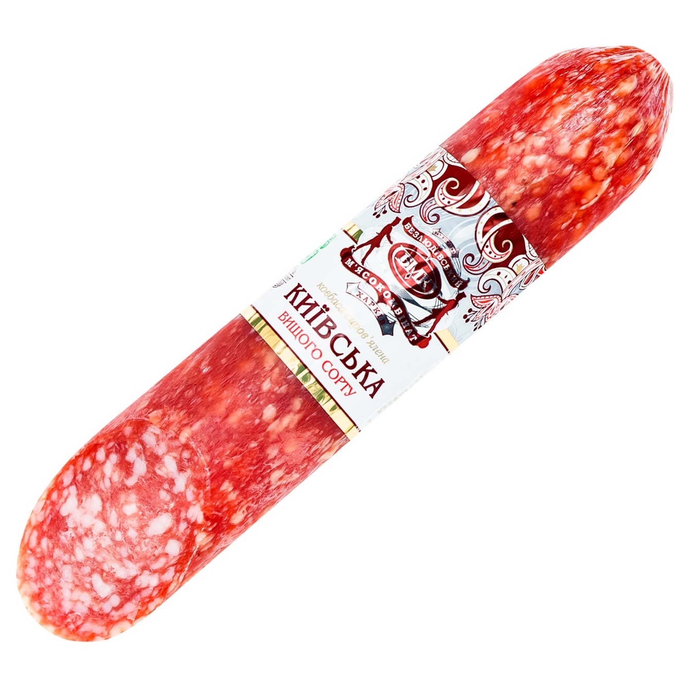

Колбаса Безлюдовский Мясокомбинат Киевская сыровяленая в/с