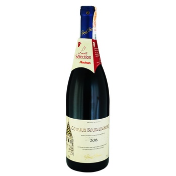 Вино красное Pierre Chanau Coteaux Bourguignons сухое 12.5% 0,75л - купить, цены на Auchan - фото 1