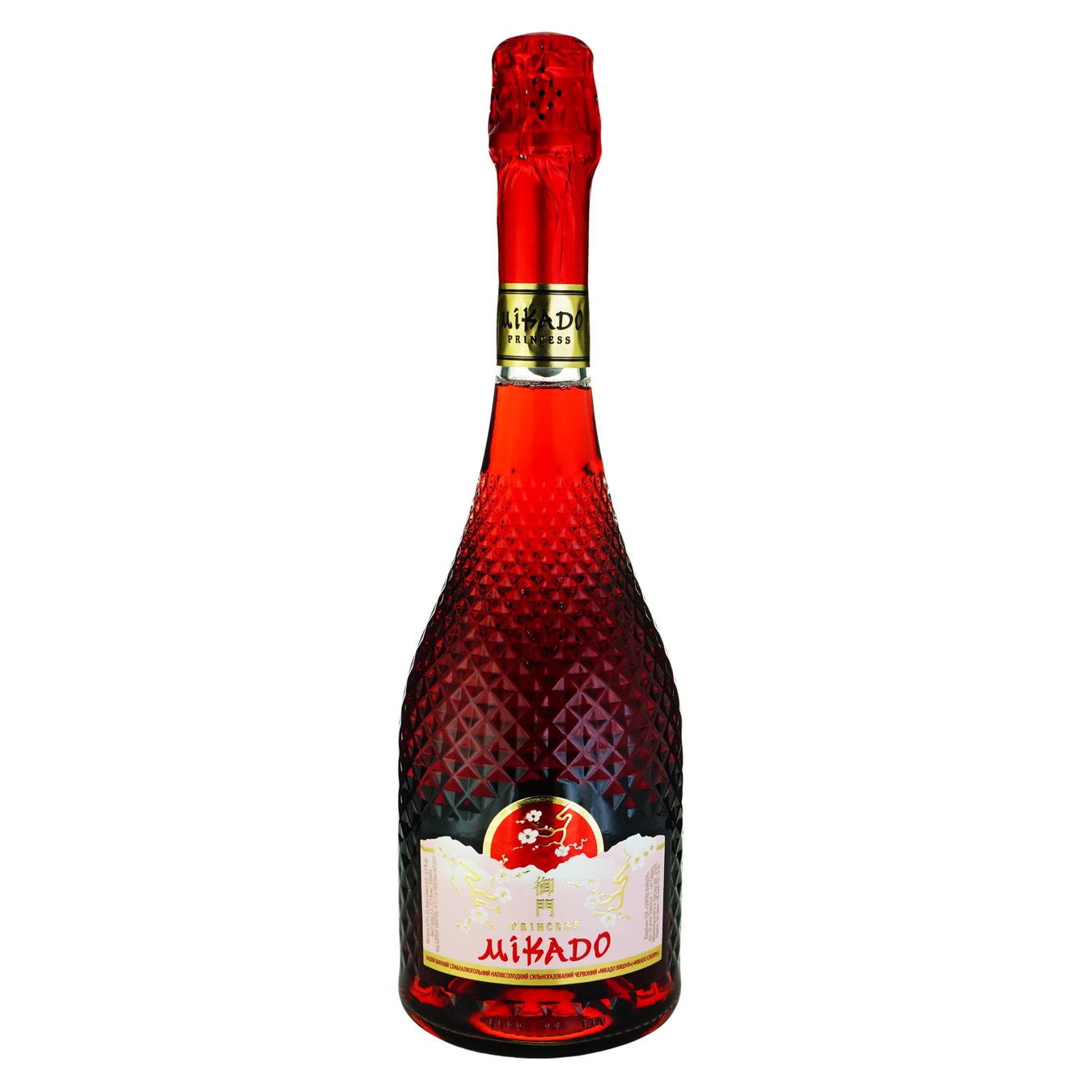 

Напиток винный Mikado Вишня красный сладкий 6-6,9% 0,75л