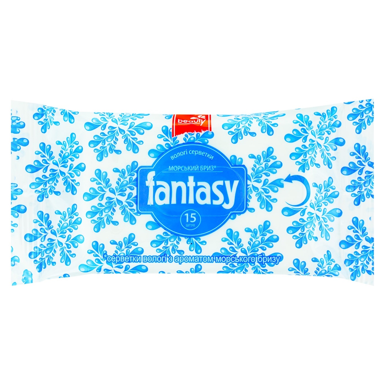 

Салфетки Fantasy влажные морской бриз 15шт