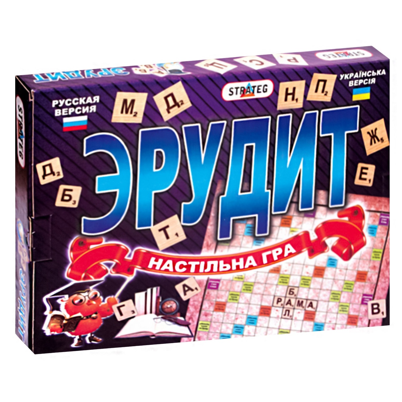 

Игра настольная Strateg Эрудит укр/рус