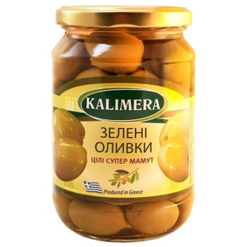 Оливки Kalimera Супер Маммут с косточкой 91/100 720мл - купить, цены на - фото 1