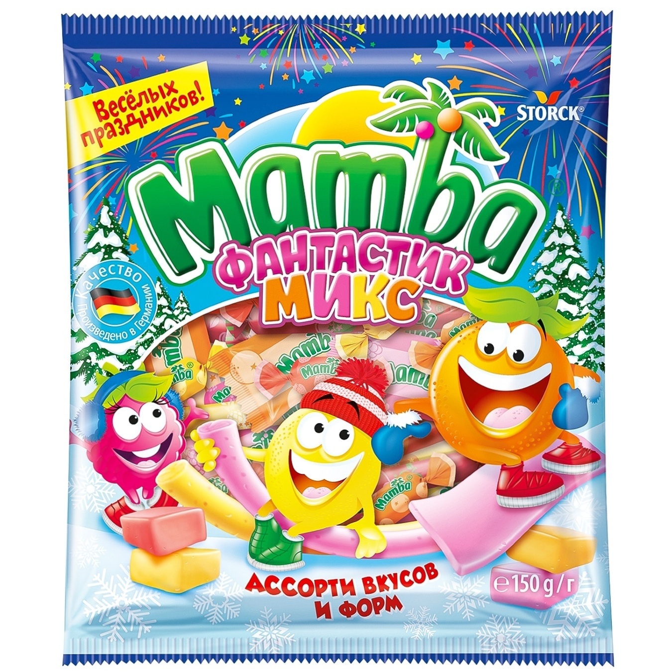 

Конфеты Mamba жевательные Фантастик микс 150г