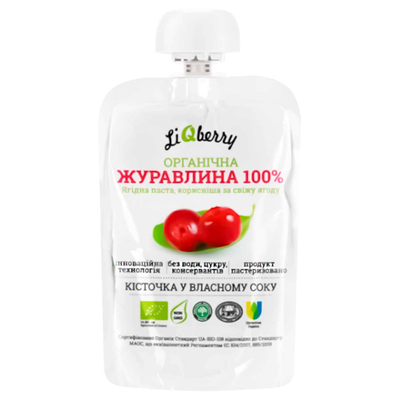 

Паста LiQberry клюквенная 100г