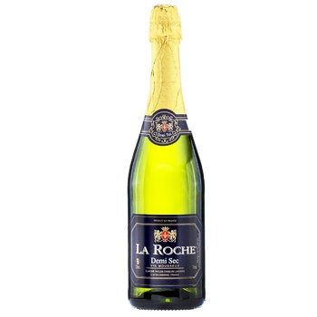 La Roche White Semi-dry Sparkling Wine 11% 0.75l - buy, prices for COSMOS - photo 1