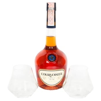 Коньяк Courvoisier VS с 2 бокалами 40% 0,7л - купить, цены на Таврия В - фото 2