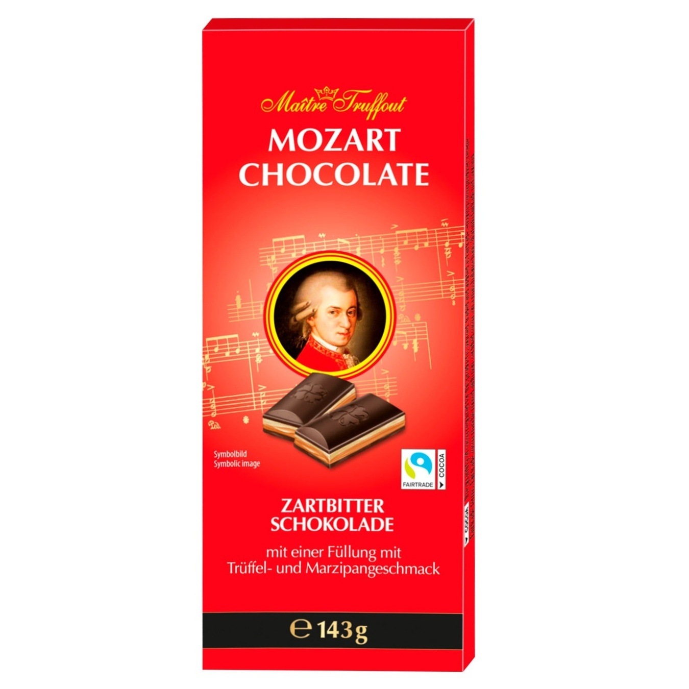 

Шоколад Maitre Truffout Mozart темный 143г