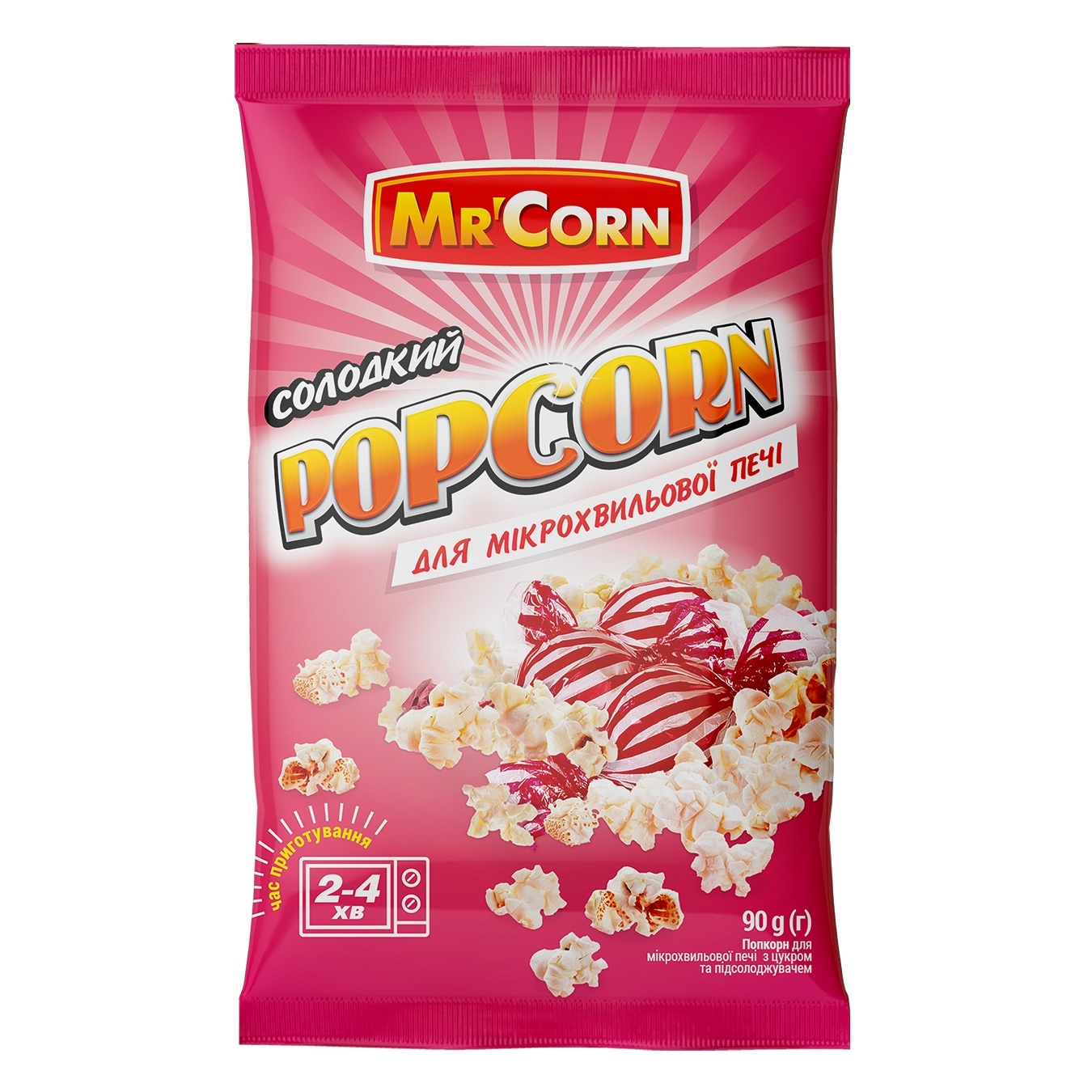 

Попкорн Mc'Corn сладкий 90г