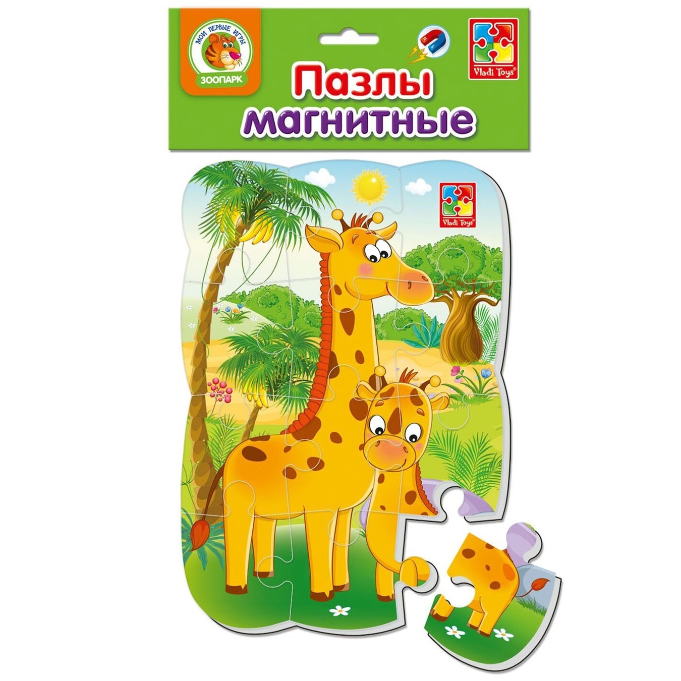 

Пазл Vladi Toys Жирафики магнитный