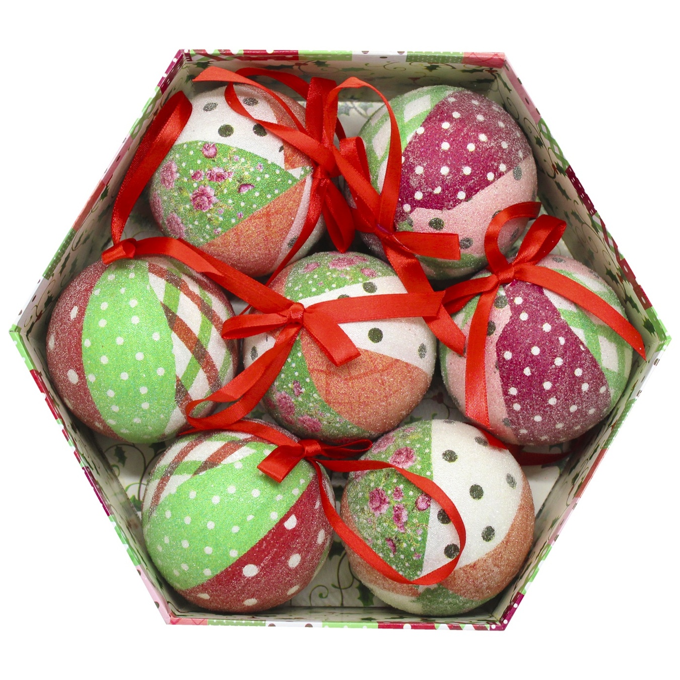 

Шар елочный 7,5см 7шт