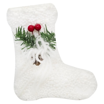 Decoration Christmas Boots With Rowan - buy, prices for MegaMarket - photo 1