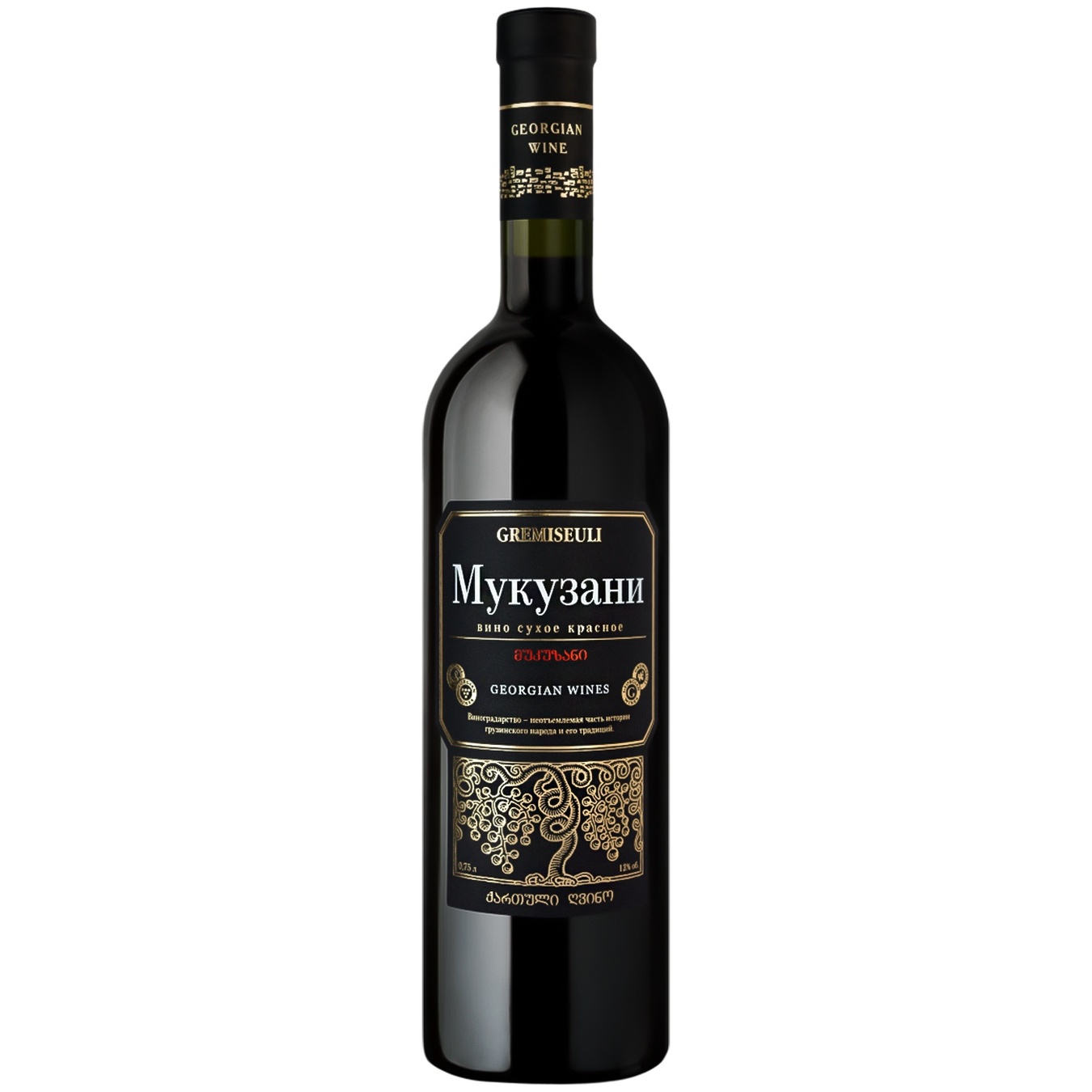 

Вино Gremiseuli Мукузани красное сухое 12% 0,75л