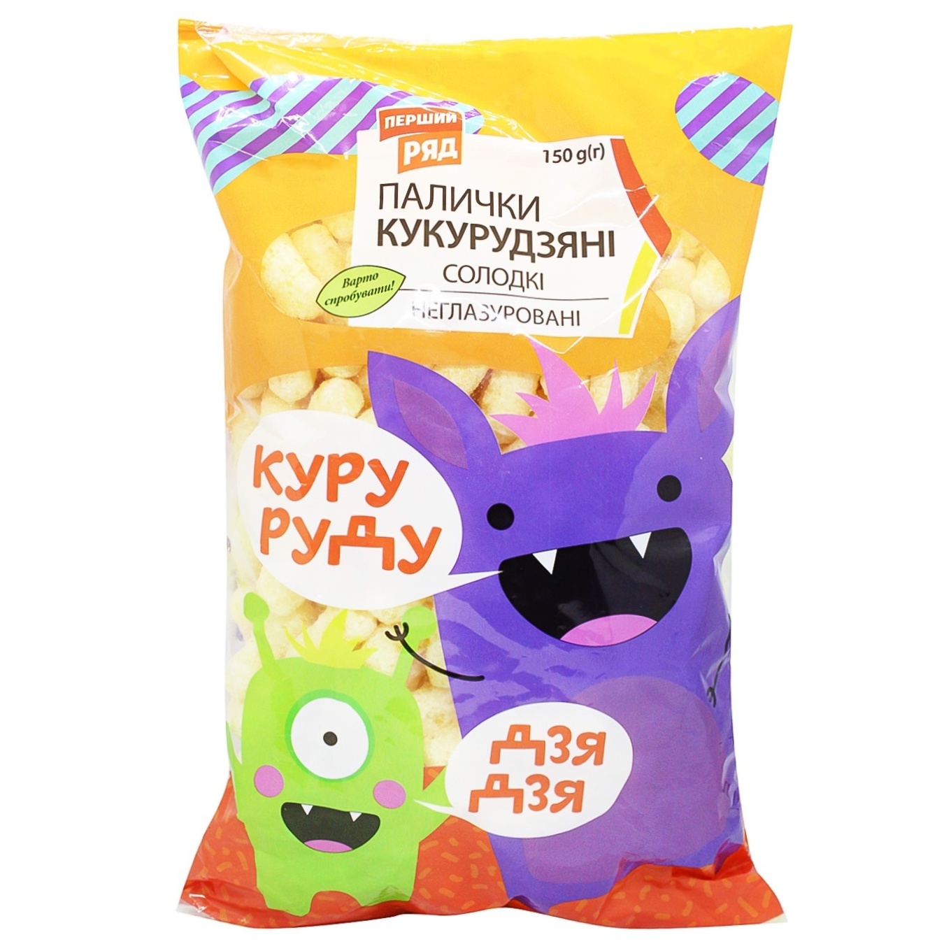 

Палочки кукурузные Перший Ряд сладкие неглазированные 150г