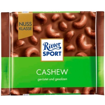 Шоколад молочний  Ritter Sport з горіхами кешью 100г - купити, ціни на Auchan - фото 1