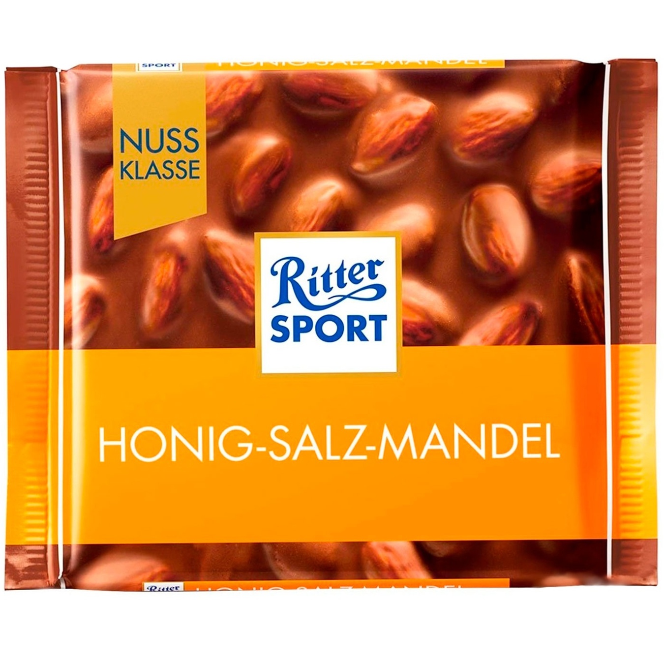 

Шоколад Ritter Sport молочный с соленым миндалем и медом 100г