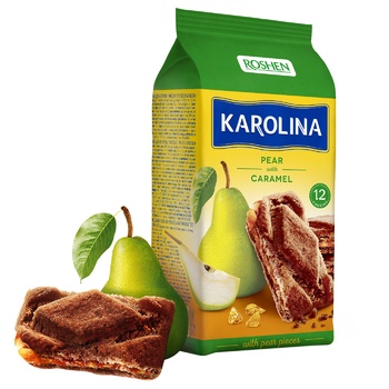 Roshen Karolina with pear and caramel cookies 225g - buy, prices for Vostorg - photo 1