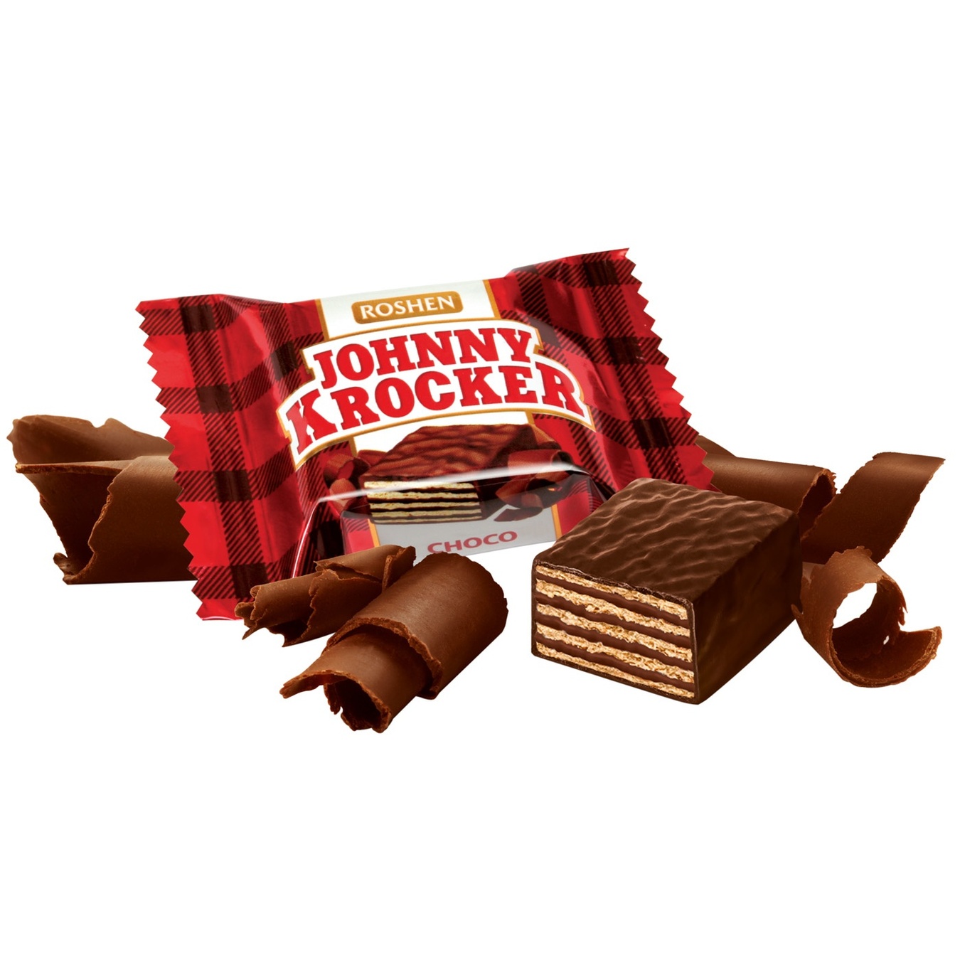 

Конфеты Roshen Johnny Krocker Chocolate вафельные в шоколадной глазури весовые