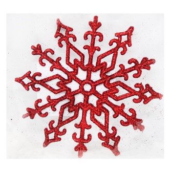 New Year's Decoration Pendant Snowflake 12cm in assortment - buy, prices for - photo 1