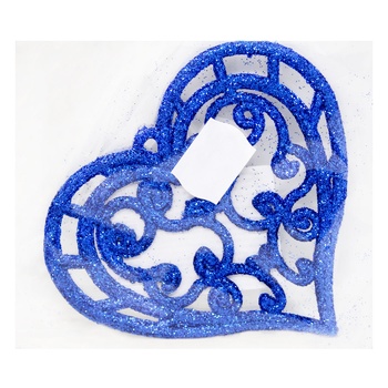 New Year's Decoration Pendant Heart 11cm in assortment - buy, prices for MegaMarket - photo 2