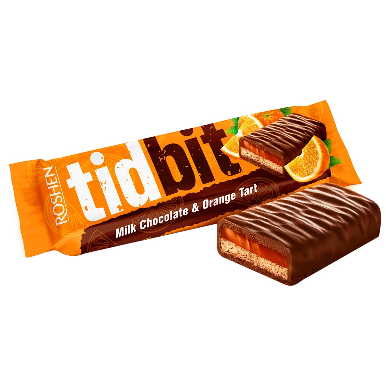 

Батончик Roshen Tidbit шоколадный с начинкой со вкусом Апельсиновый тарт 70г