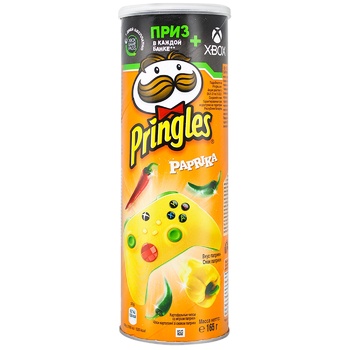 Pringles Paprika Flavored Potato Chips 165g - buy, prices for NOVUS - photo 2