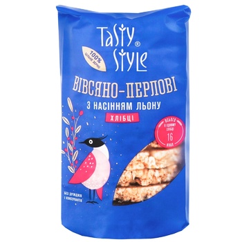 Tasty Style Oat-Pearls Crispbread with Flax Seeds 100g - buy, prices for EKO Market - photo 2