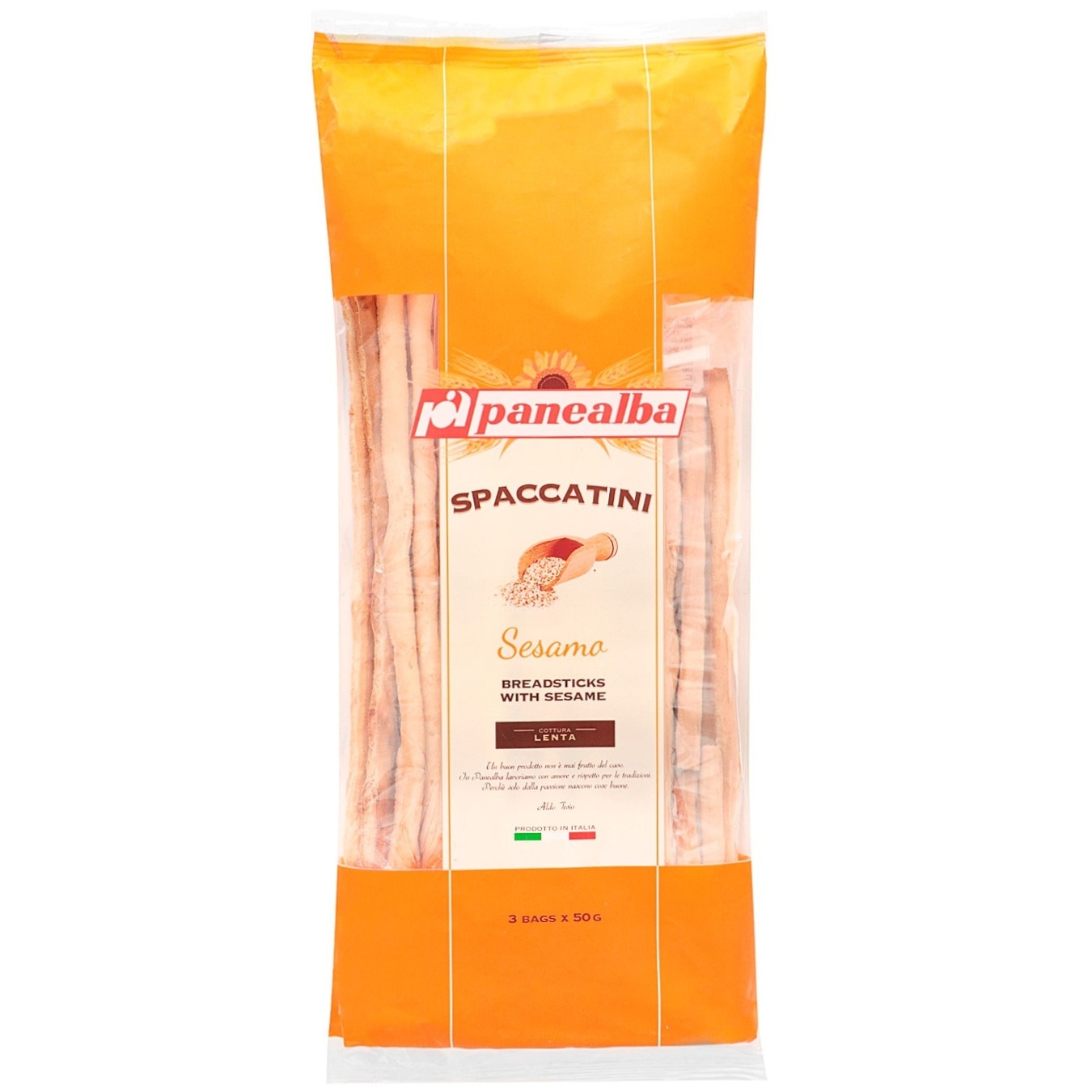 

Грисини Panealba кунжут 150г